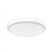 Golden 9128-FM10 WHT-OP - Gabi WHT Flush Mount in Matte White with Opal Shade