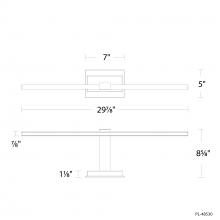 Modern Forms US Online PL-48530-30-BK - Inlet Picture Light