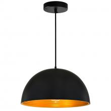 CWI Lighting 9629P16-1-101 - Modest 1 Light Down Pendant With Black Finish