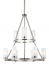 Generation Lighting F2987/9SN/CH - Two-Tier Chandelier