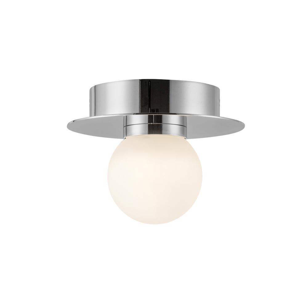 Elixir 6-in Chrome LED Flush Mount