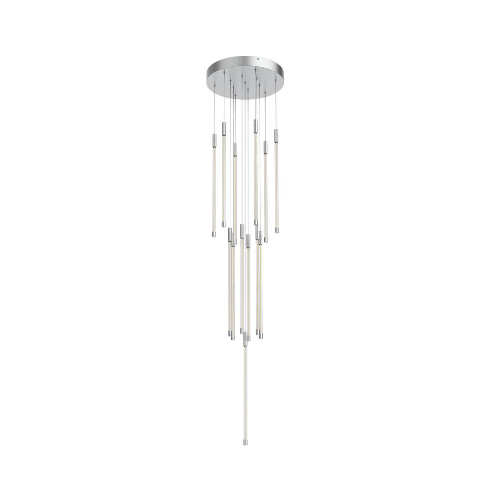 Motif 21-in Chrome LED Multi Pendant