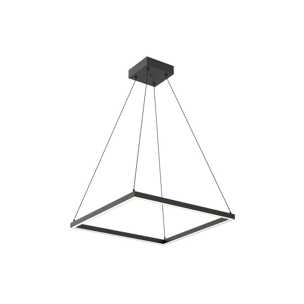 Piazza 24-in Black LED Pendant