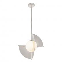 Kuzco Lighting Inc PD65116-PN/OP-UNV - Scorpio 16-in Polished Nickel/Opal Glass LED Pendant