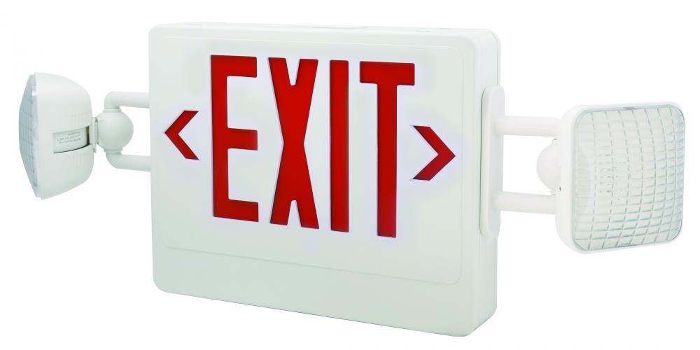 COMBO EXIT & EMERGENCY  RED