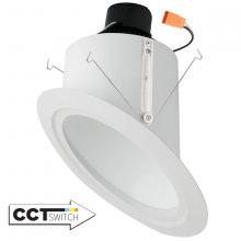 Elco Lighting EL762CT5BB - 6``ALL BLK SPR SLP RFLCT PR38 1150LM 5CCT