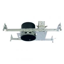 Elco Lighting E450 - 4" Housing with Plaster Frame for Remote Transformer for MR16 Bi-Pin