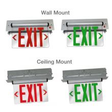 Elco Lighting EDGREC1G - Recessed LED Edge Lit Exit Sign