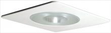 Elco Lighting EL29115BZ - 4" Square Shower Trim with Frosted Pinhole Glass and Reflector