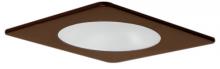 Elco Lighting EL2912BZ - 4" Square Shower Trim with Frosted Lens