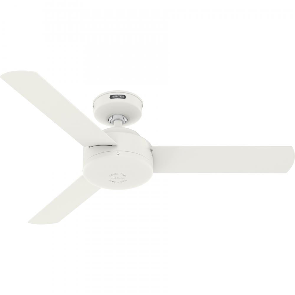 Hunter 44 inch Presto Matte White Ceiling Fan and Wall Control