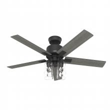 Hunter 52311 - Hunter 52 inch Techne Wi-Fi HunterExpress Matte Black Ceiling Fan with LED Light Kit