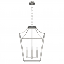 Hunter 19705 - Hunter Laurel Ridge Brushed Nickel 4 Light Pendant Ceiling Light Fixture