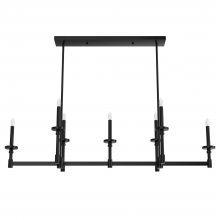 Hunter 19056 - Hunter Briargrove Matte Black 7 Light Large Chandelier Ceiling Light Fixture