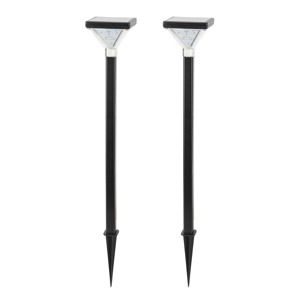 Luxor Solar Pathway Light â€“ Black 2 PK