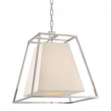 Hudson Valley 6917-PN-WS - 4 LIGHT PENDANT w/WHITE SHADE