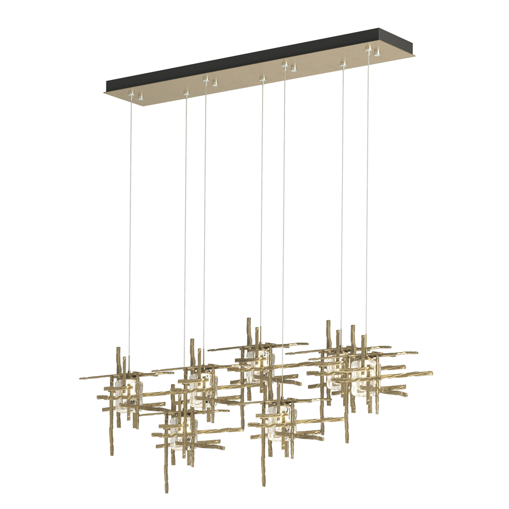 Tura 7-Light Seeded Glass Pendant