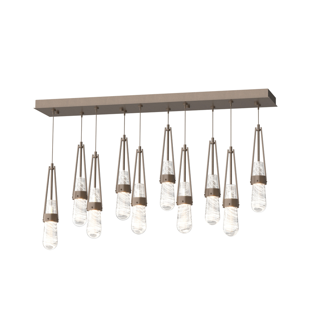 Link 10-Light Blown Glass Pendant