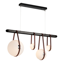 Hubbardton Forge 131043-LED-STND-10-24-LB-WB-GG0702 - Derby Linear 4-Light LED Pendant