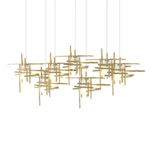 Hubbardton Forge 131096-SKT-LONG-86-YC0305 - Tura 7-Light Frosted Glass Pendant