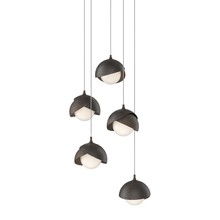 Hubbardton Forge 131125-SKT-LONG-05-14-GG0711 - Brooklyn 5-Light Double Shade Pendant