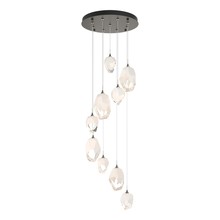 Hubbardton Forge 131142-SKT-LONG-07-WP0756 - Chrysalis 9-Light Mixed Crystal Pendant