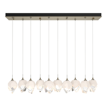 Hubbardton Forge 131143-SKT-STND-84-WP0754 - Chrysalis 10-Light Small Crystal Pendant