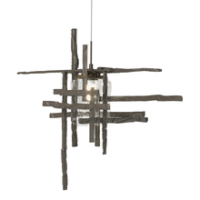 Hubbardton Forge 161184-SKT-STND-07-II0728 - Tura Seeded Glass Low Voltage Mini Pendant