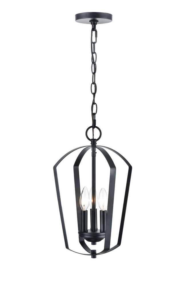 Ivey Lake 3-Light Pendant light Matte Black