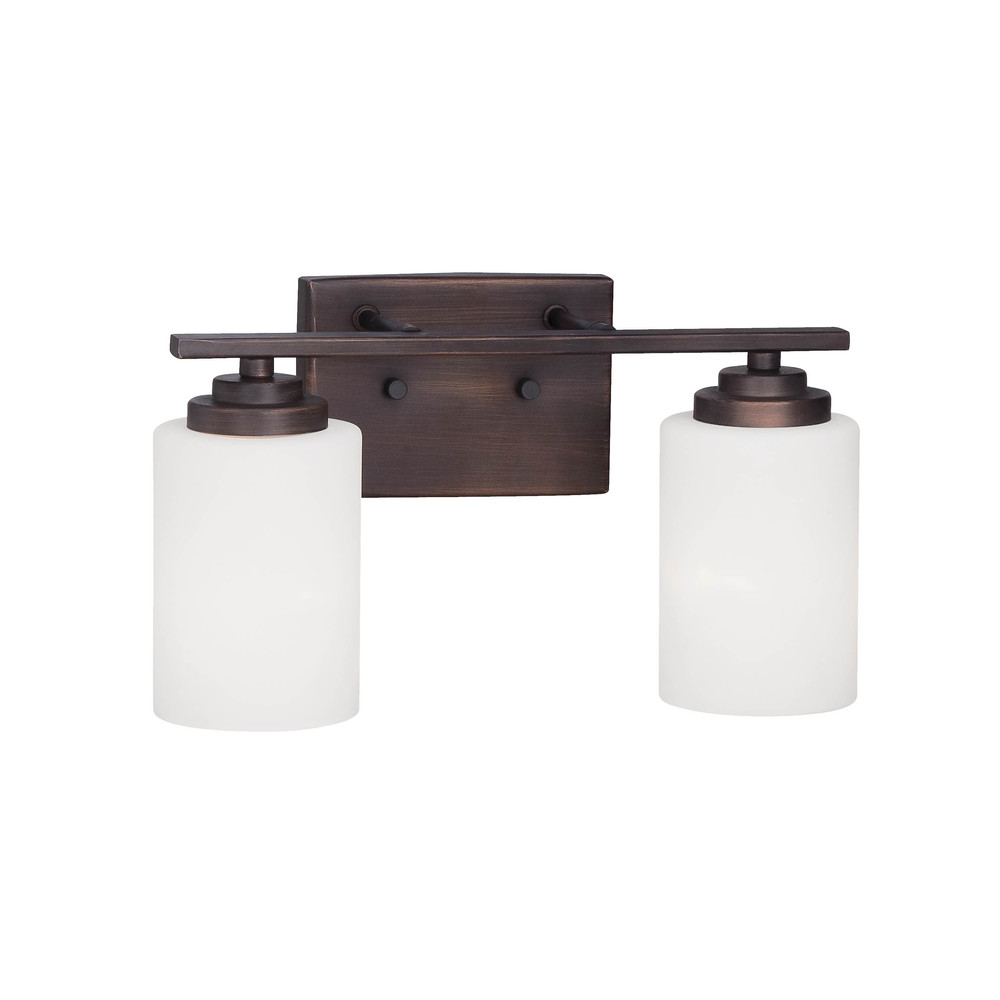 Durham 2-Light Vanity Rubbed Bronze