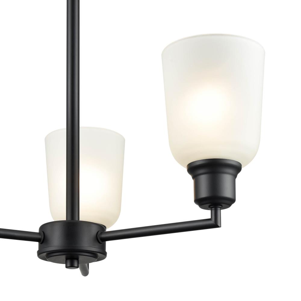 Amberle 3-Light Chandelier Ceiling Light Matte Black