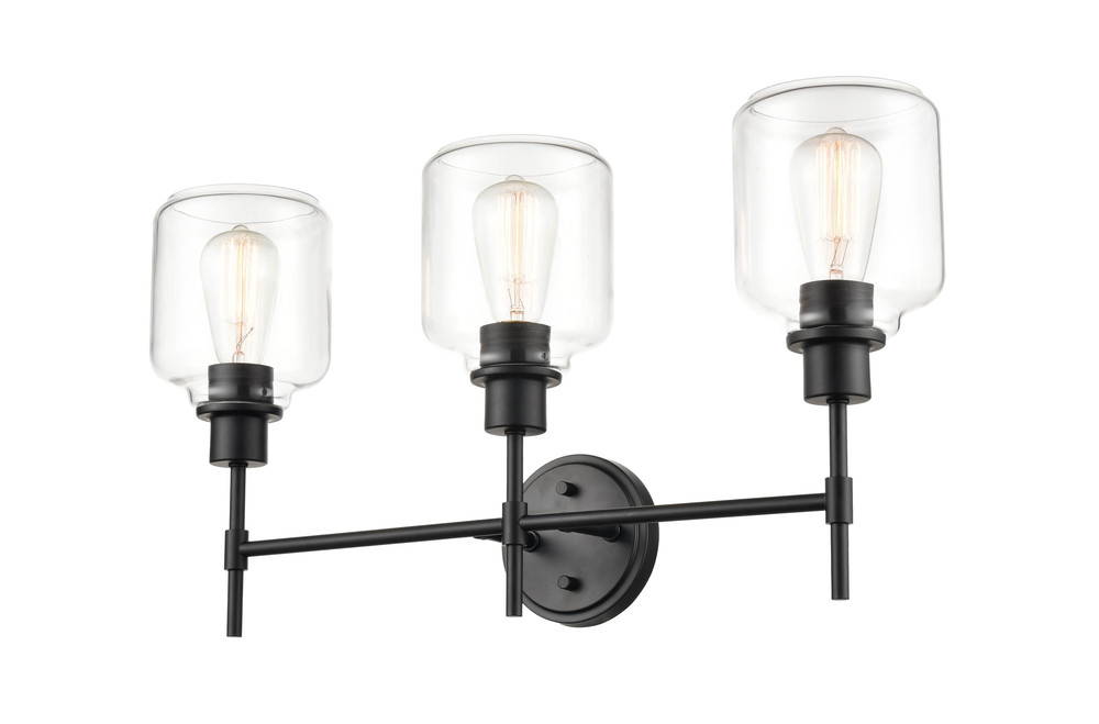 Asheville 3-Light Vanity Matte Black