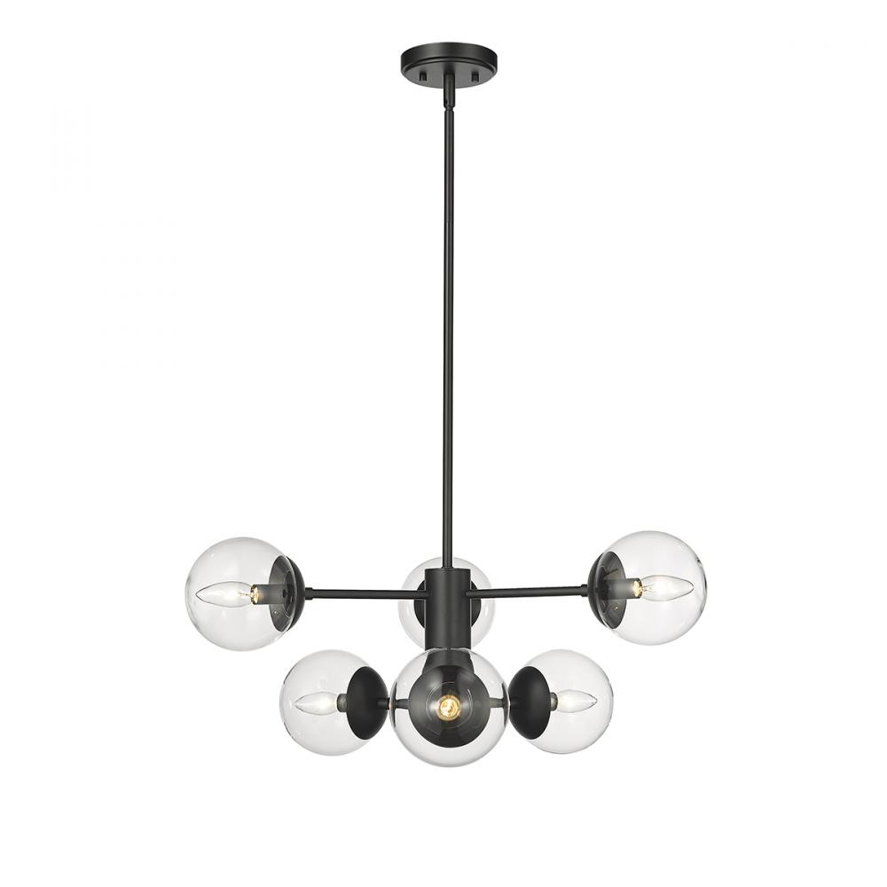 Avell 6-Light Pendant light Matte Black