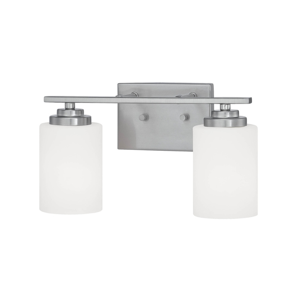 Durham 2-Light Vanity Satin Nickel