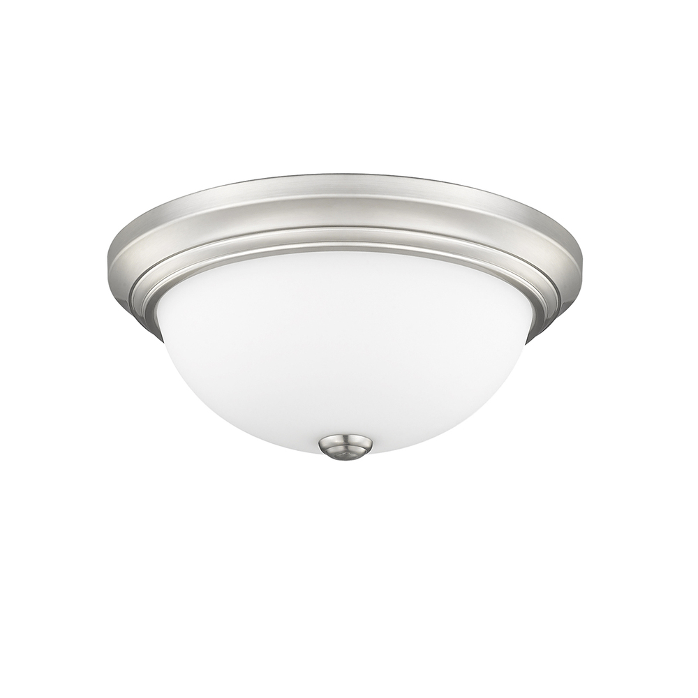 2-Light Flushmount Ceiling Light Brushed Nickel