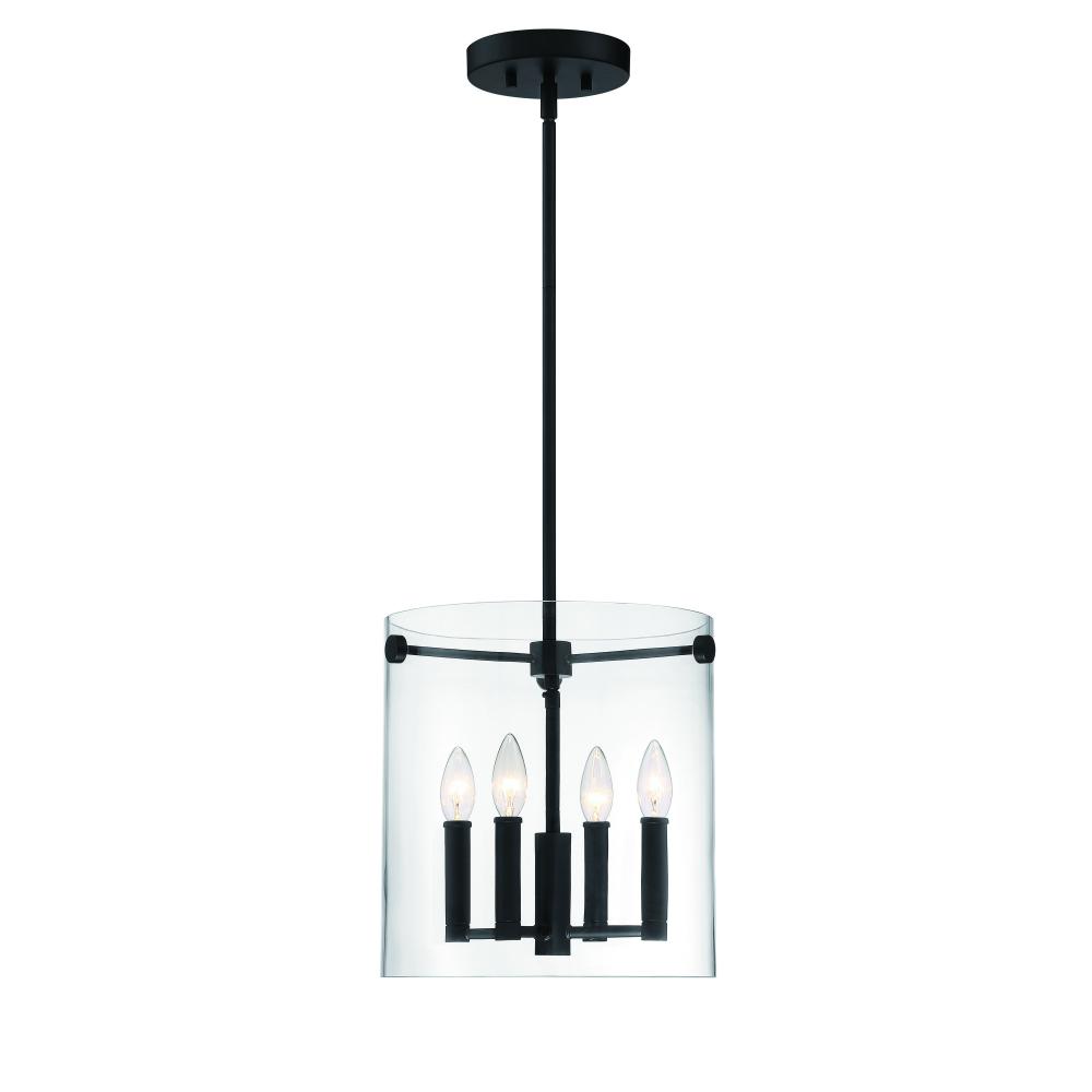 Vissi 4-Light Pendant Light Matte Black