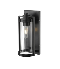 Millennium 192001-PBK - Braselton 14" High 1-Light Outdoor Wall Sconce - Powder Coated Black