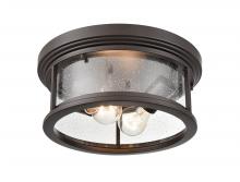 Millennium 4402-PBZ - Bresley 2-Light Outdoor Flush Mount Powder Coated Bronze