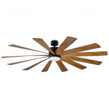 Modern Forms US - Fans Only FR-W1815-80L-MB/DK - Windflower Downrod ceiling fan