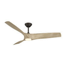 Modern Forms US - Fans Only FR-W2006-62L-BZ/WO - Zephyr Downrod ceiling fan
