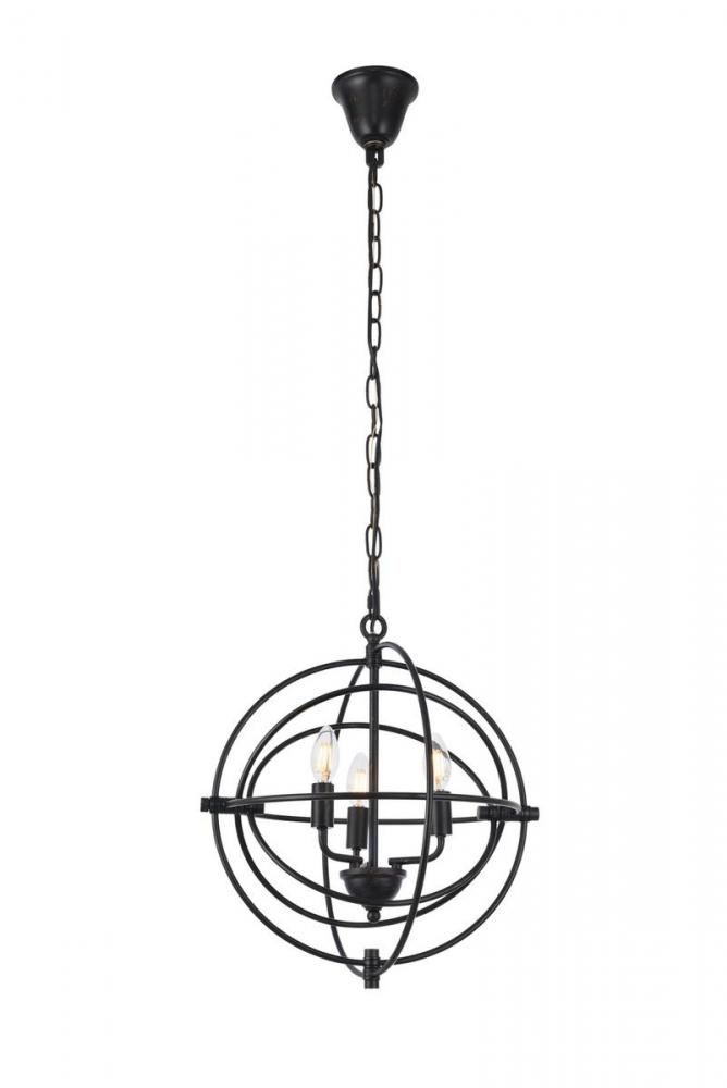 Vienna 3 Light Dark Bronze Pendant