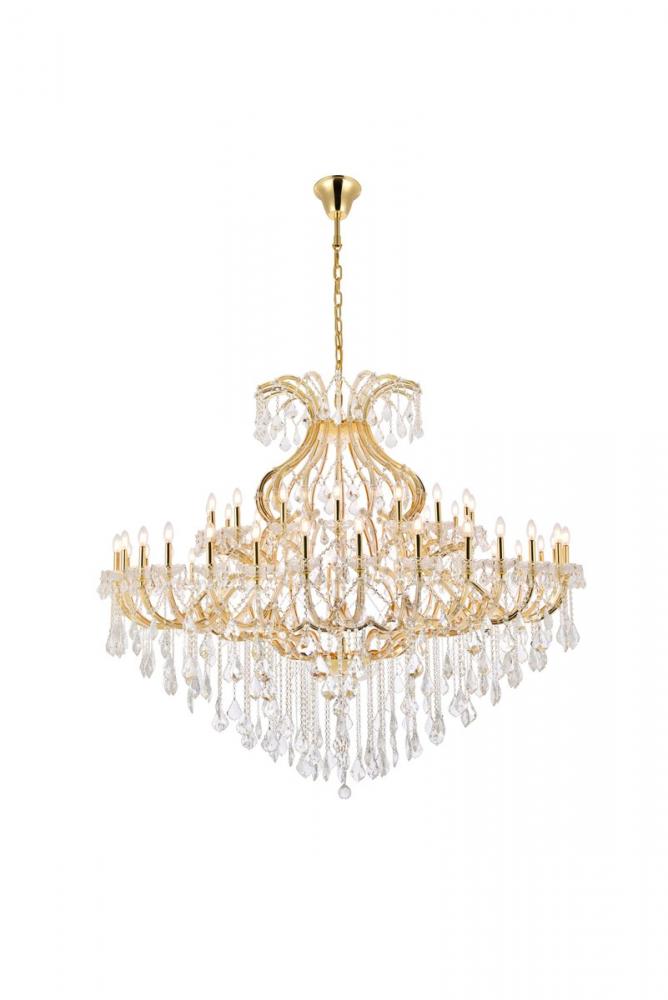 Maria Theresa 49 Light Gold Chandelier Clear Royal Cut Crystal