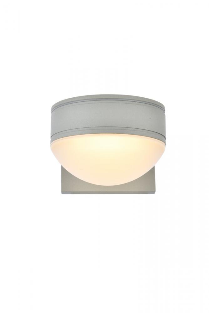 Raine Integrated LED wall sconce in silver