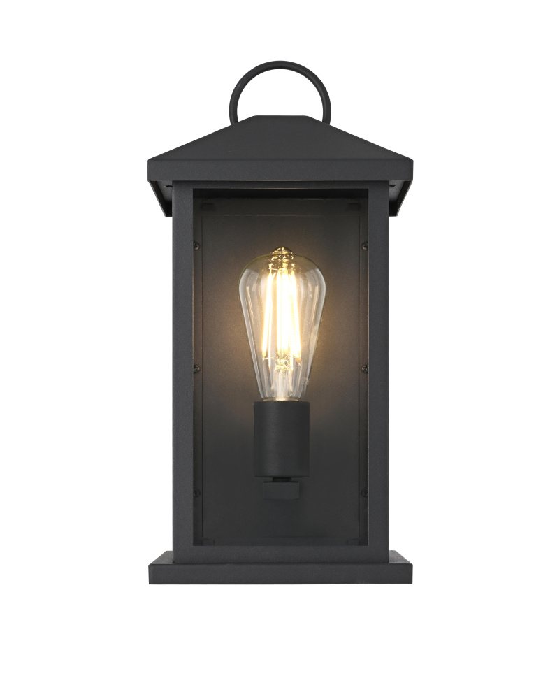Wall Sconce W7.1" E6.7" H14.7" Black
