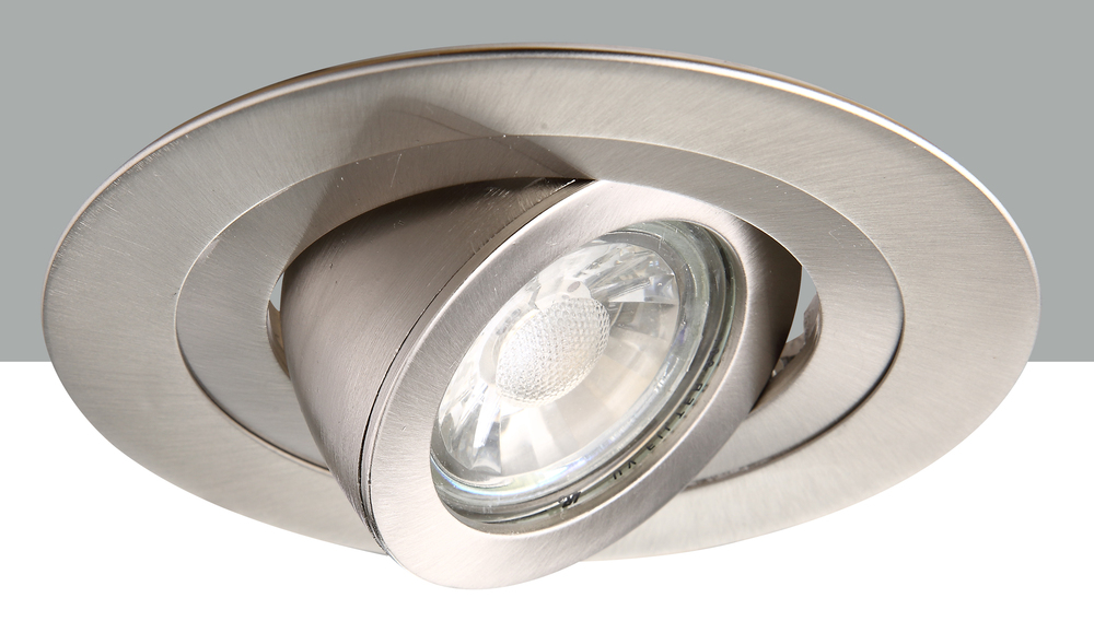 4" Brushed Nickel 35 degree adjustable spot 50W MR16