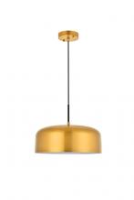 Elegant LD4072D14SG - Etude 1 Light Satin Gold Pendant