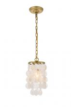 Elegant LD5050D6BR - Selene 1 Light Brass Pendant