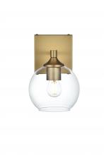 Elegant LD7308W6SG - Eero 6 inch Wall Sconce in Satin Gold