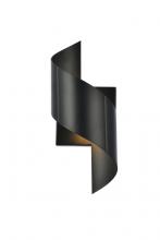 Elegant LDOD4034BK - Raine Integrated LED wall sconce in black