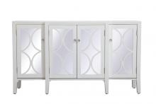 Elegant MF82001WH - 60 Inch Mirrored Credenza in White